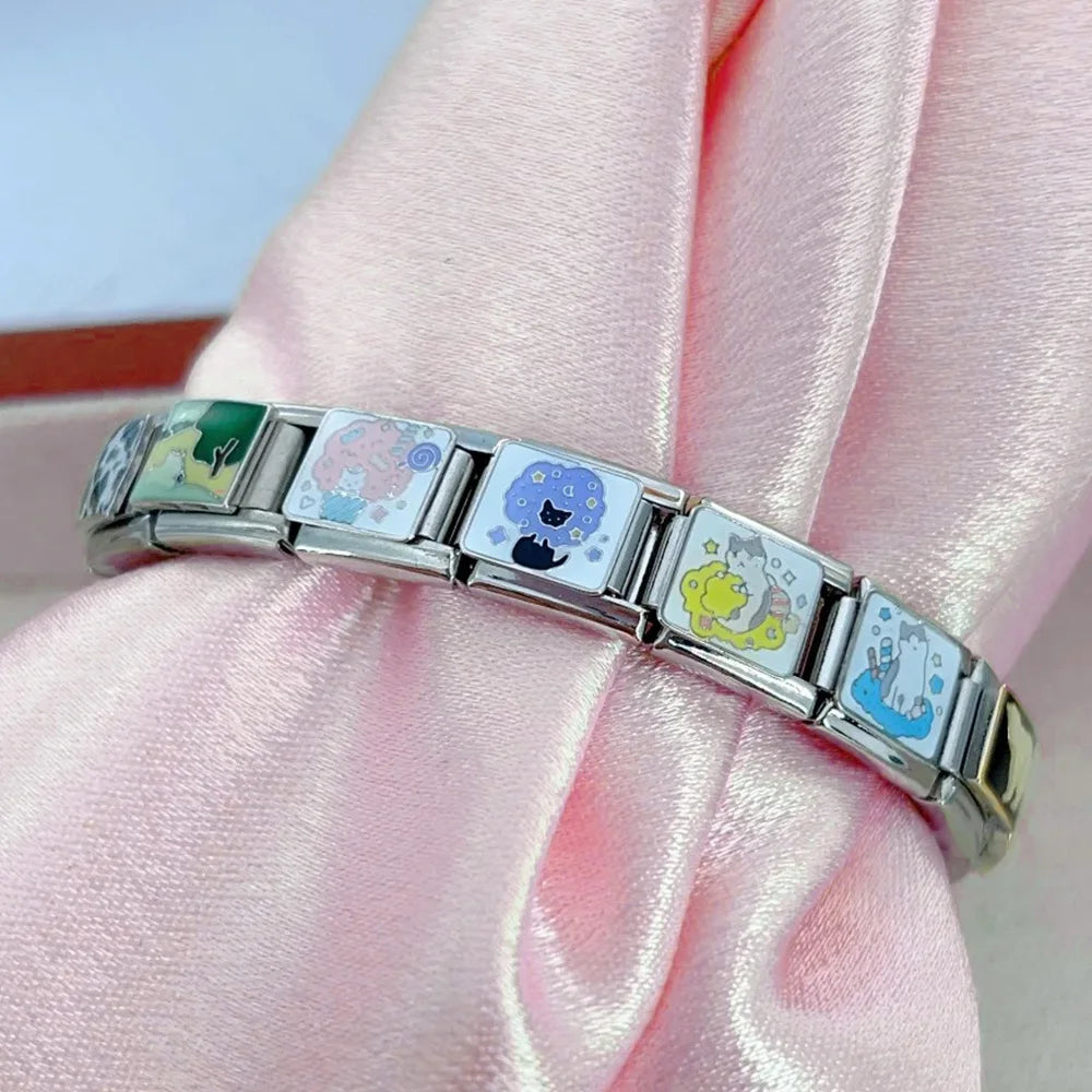 Cats Italian Charm Link 193