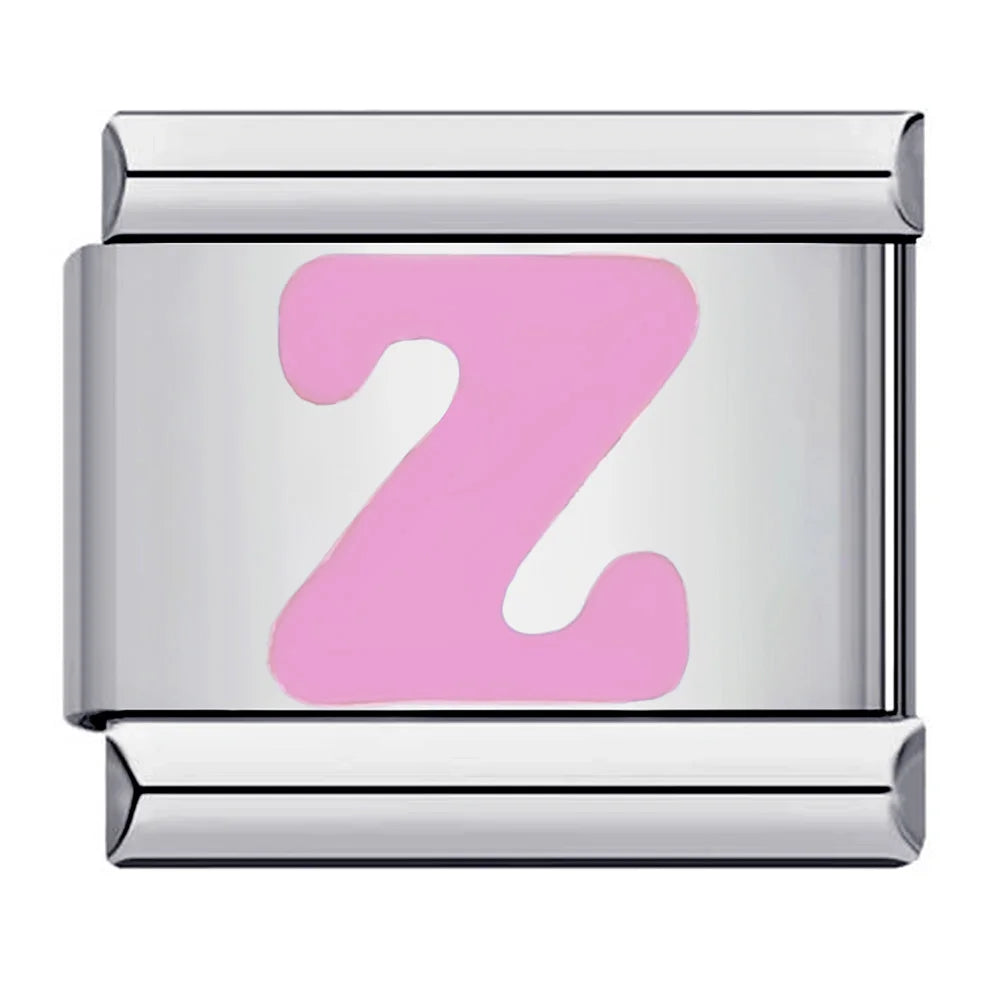 Pink 26 English Letters