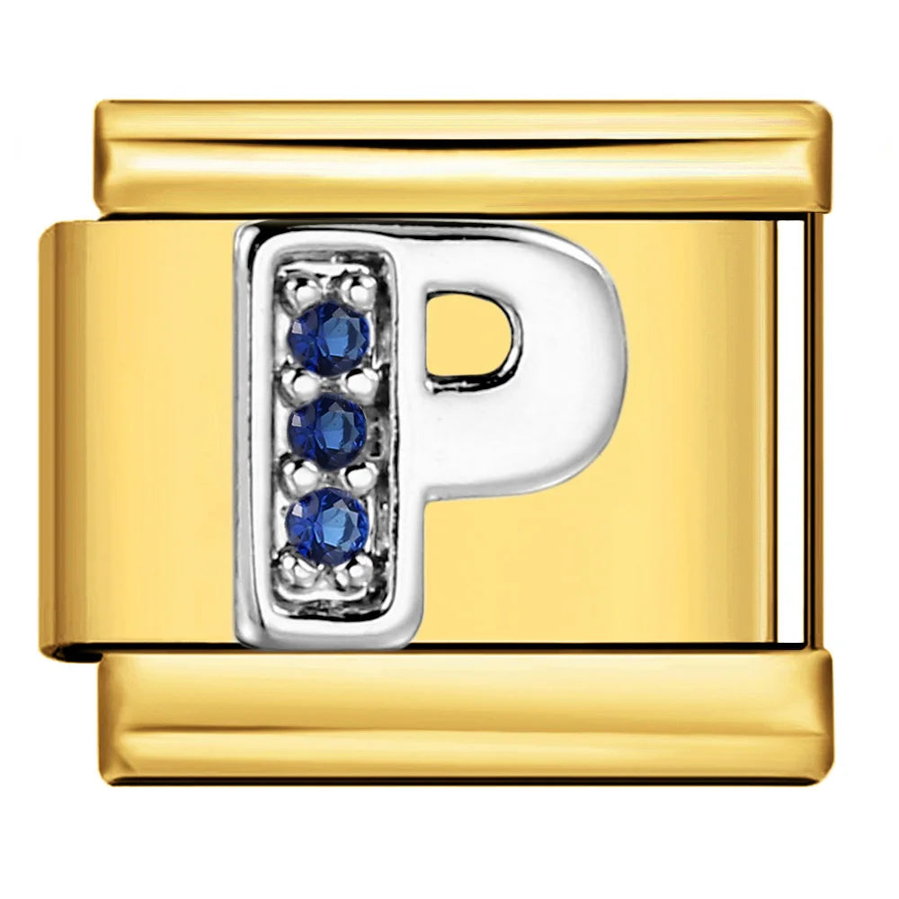 Gold Color 26 English Letters 383