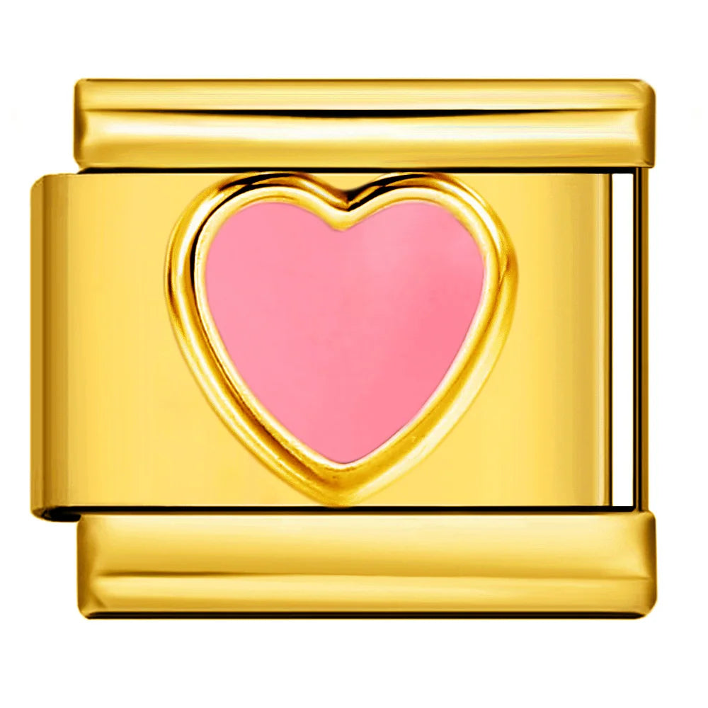 Gold Color Italian Charm Link 477