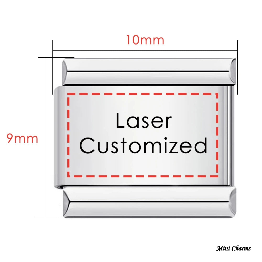 Laser Customization Italian Charm 514