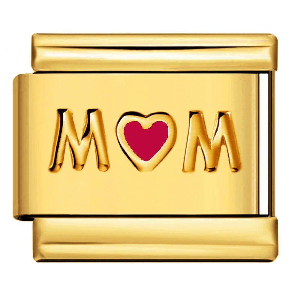 Mom Italian Charm Link 450