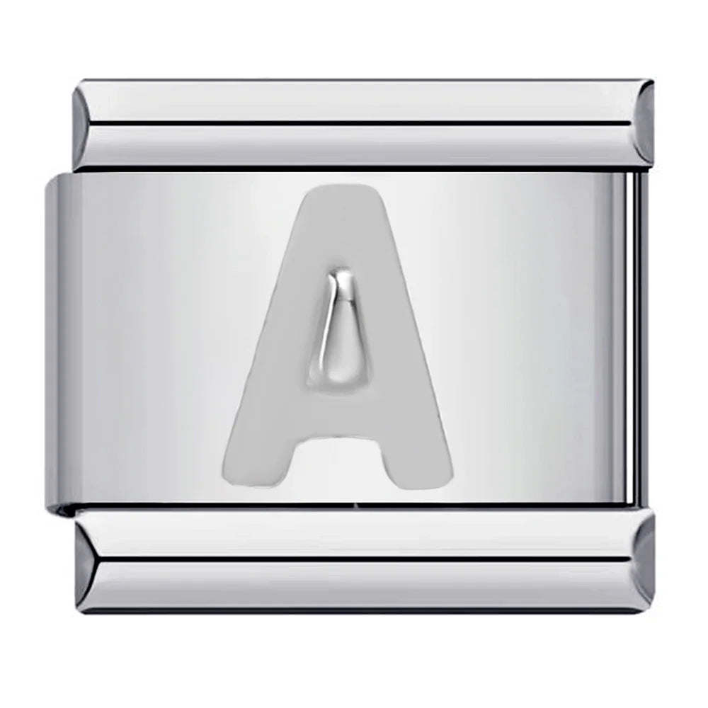 Silver Color 26 English Letters 125