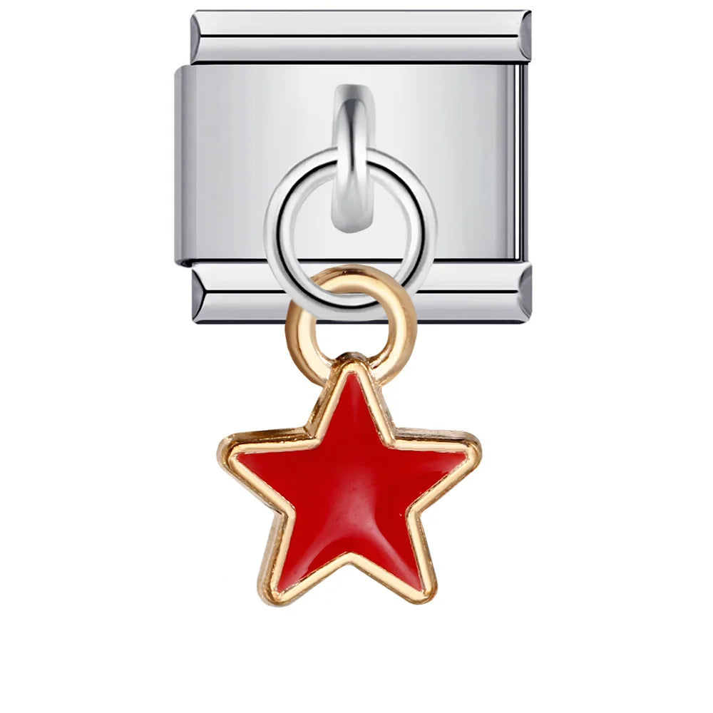 Star Italian Charm Links 078