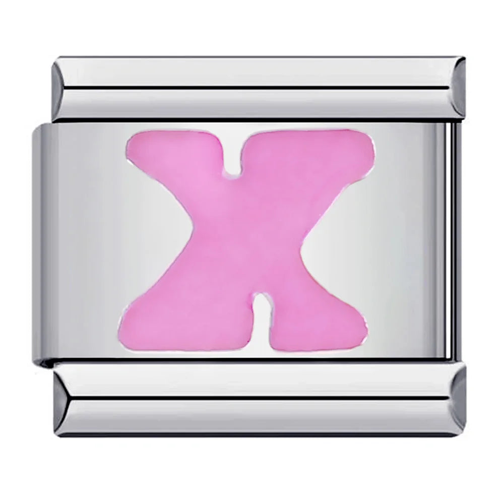 Pink 26 English Letters