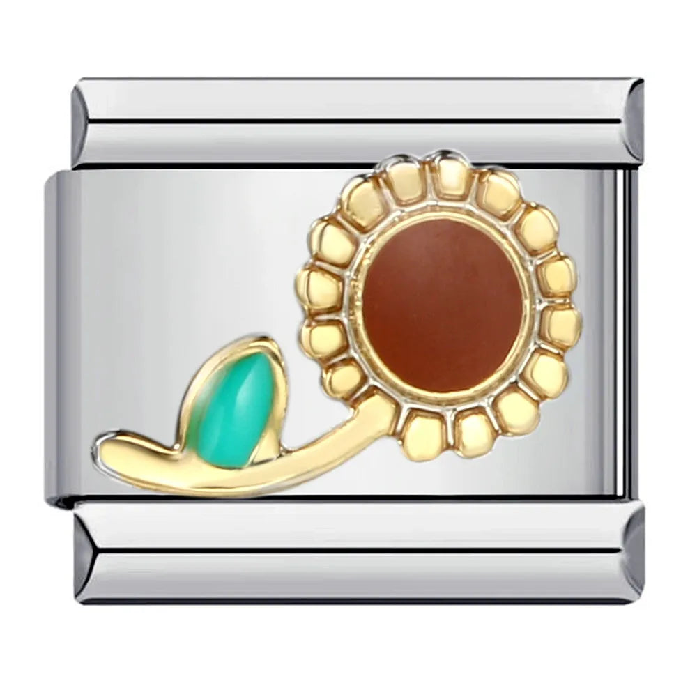 Flower Italian Charm Links 141