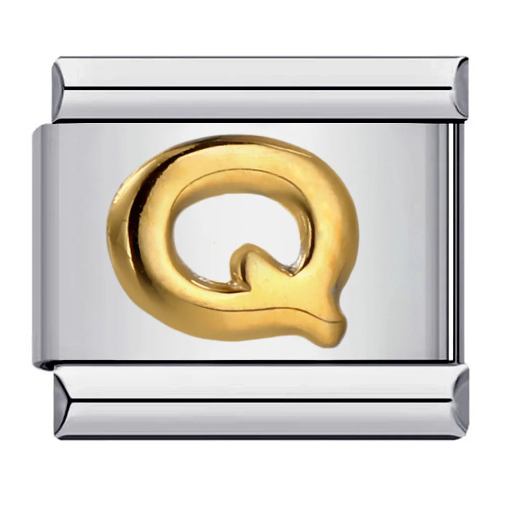 Gold Color 26 English Letters 007