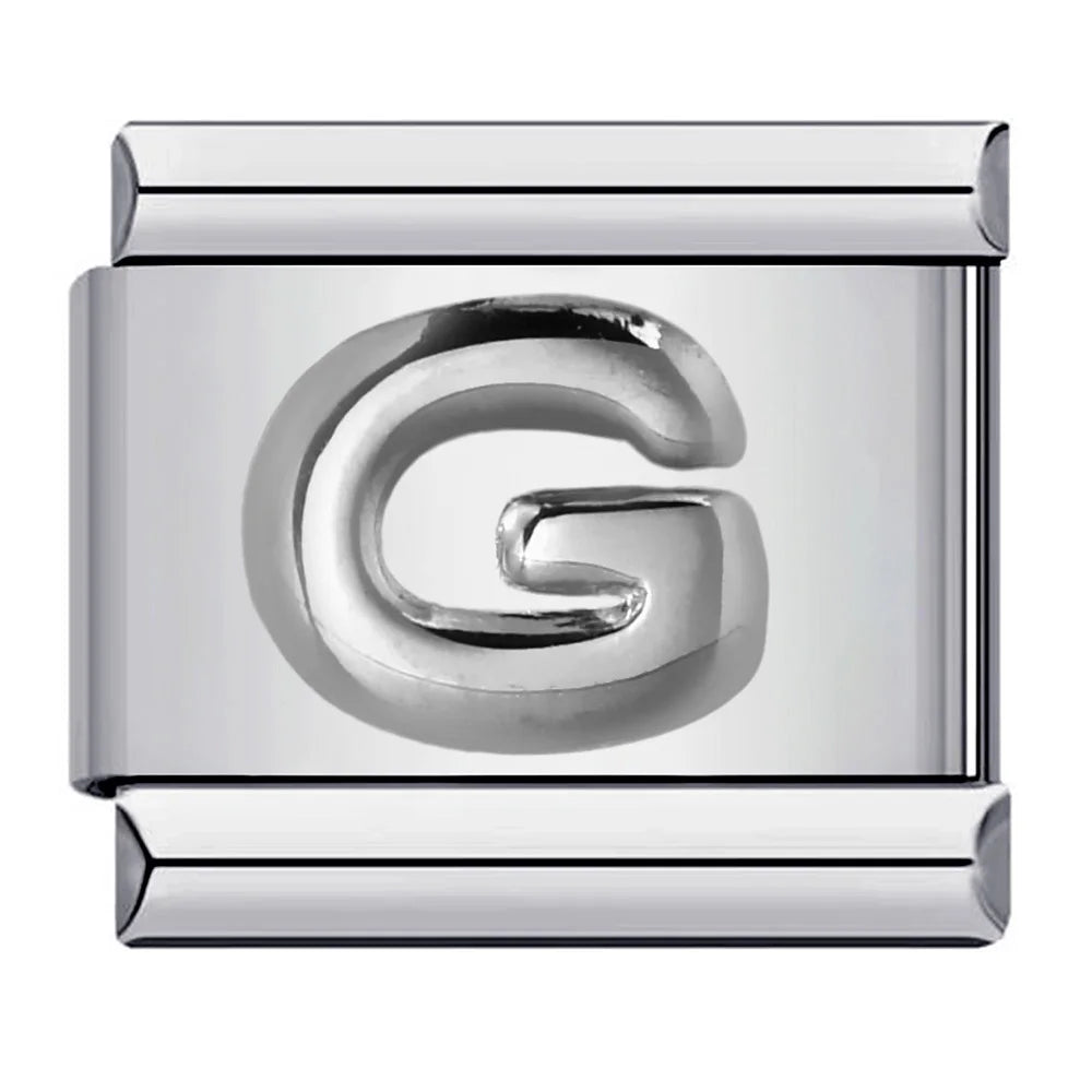 Silver Color 26 English Letters 174