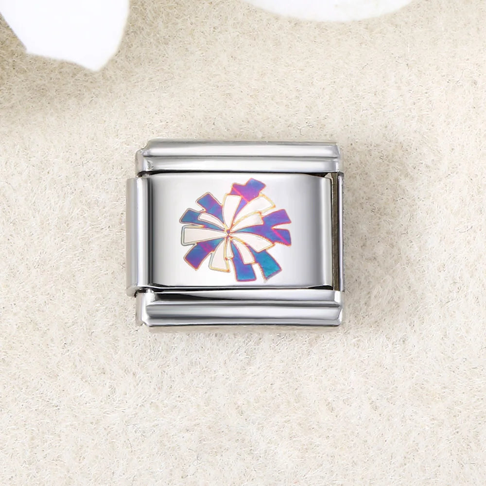 UV Laser Italian Charm Link 456