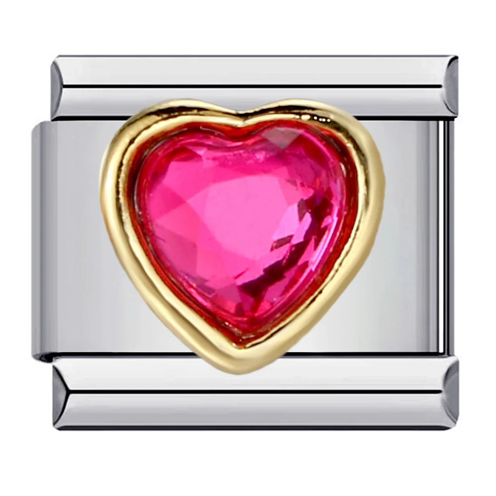 Heart Italian Charm Links 121