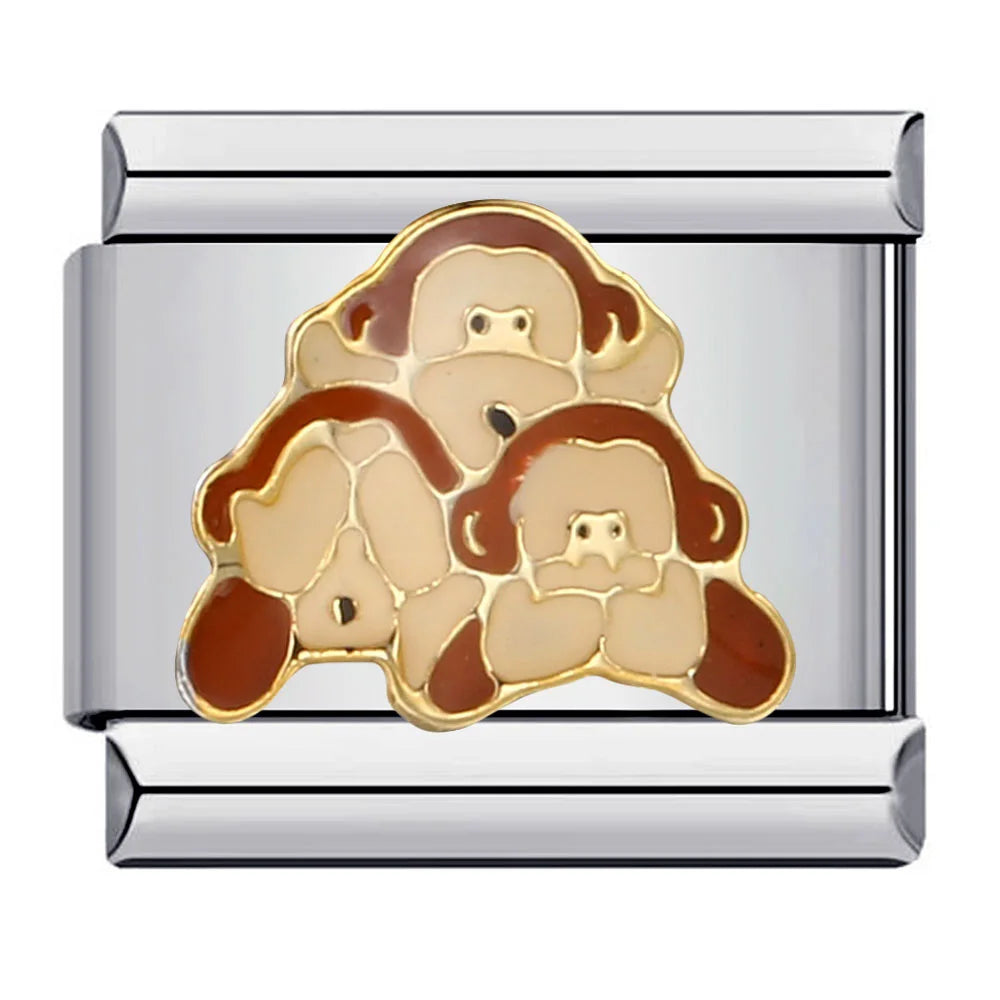 Animal Italian Charm Links 117