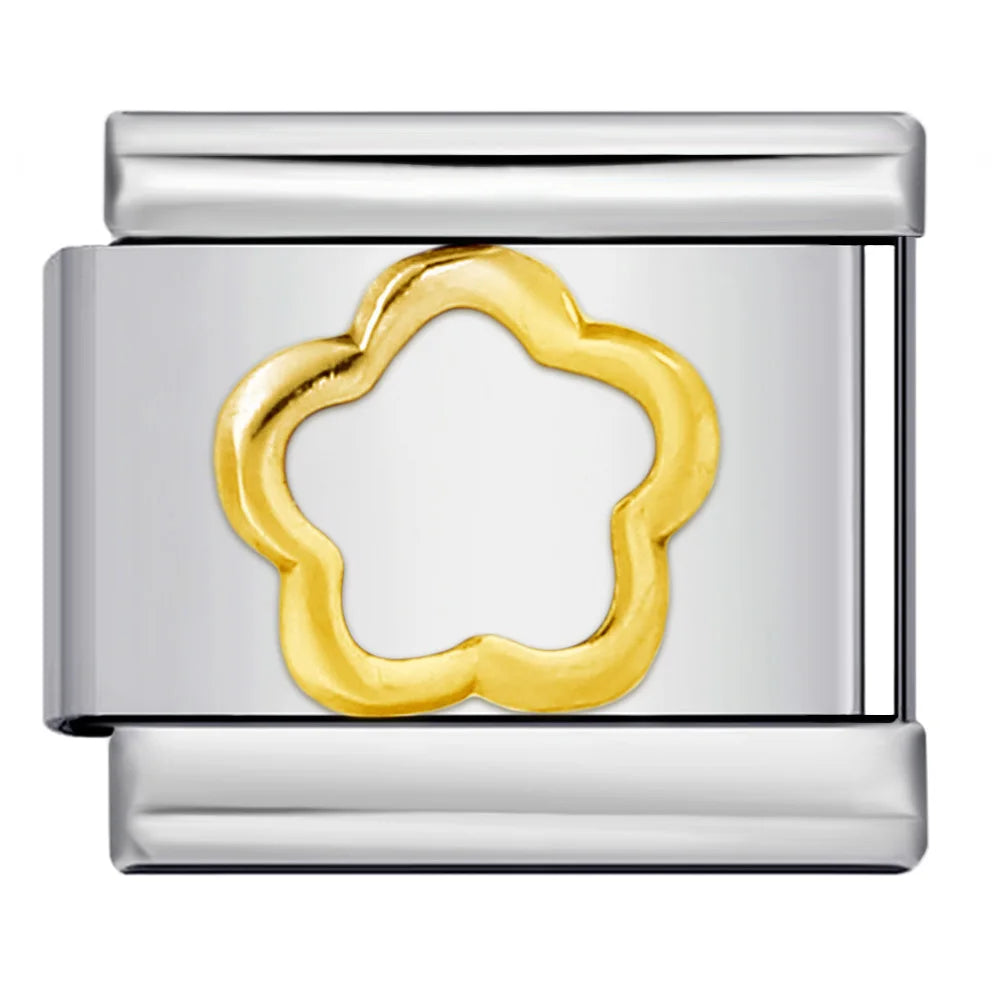 Flower Italian Charm Link 480