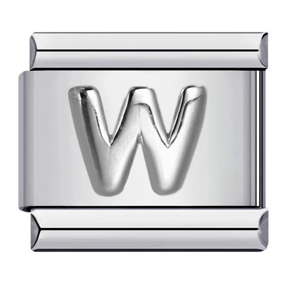 Silver Color 26 English Letters 174