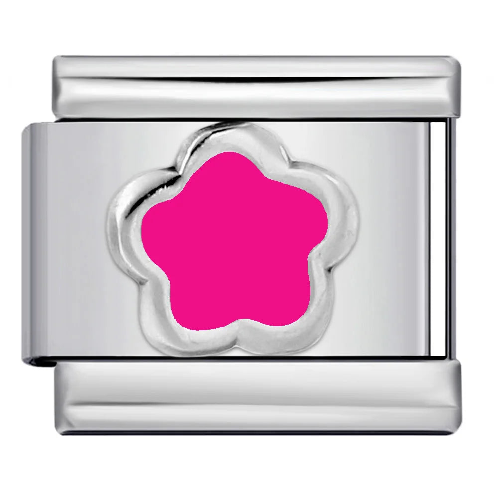 Flower Italian Charm Link 480