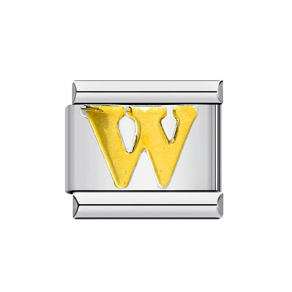 Gold Color 26 English Letters 014