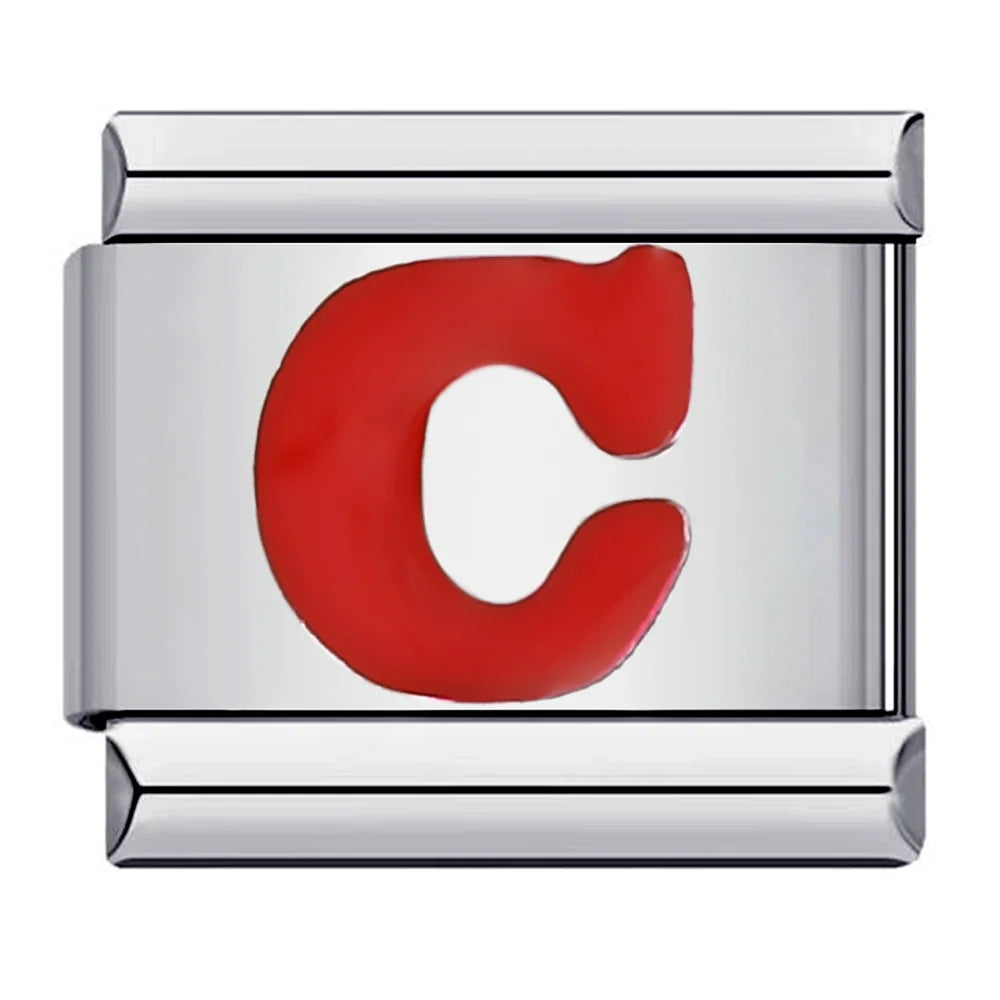 Red Color 26 English Letters 016