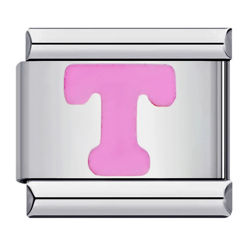 Pink Color 26 English Letters 018