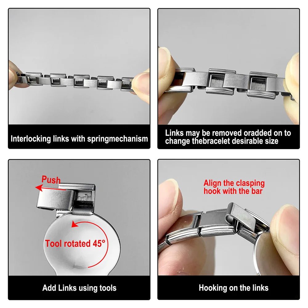 Laser Italian Charm Links 052