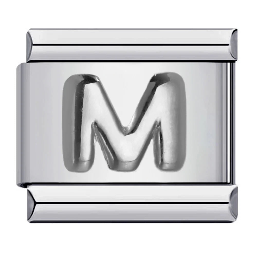 Silver Color 26 English Letters 174