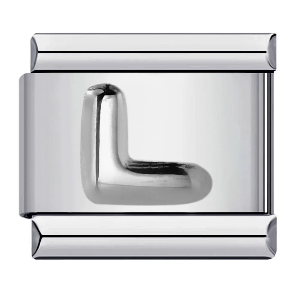 Silver Color 26 English Letters 174