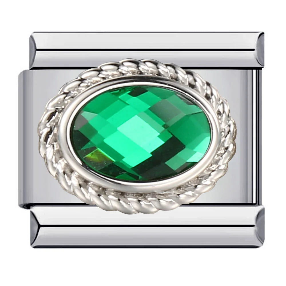 Zirconia Italian Charm Links 146