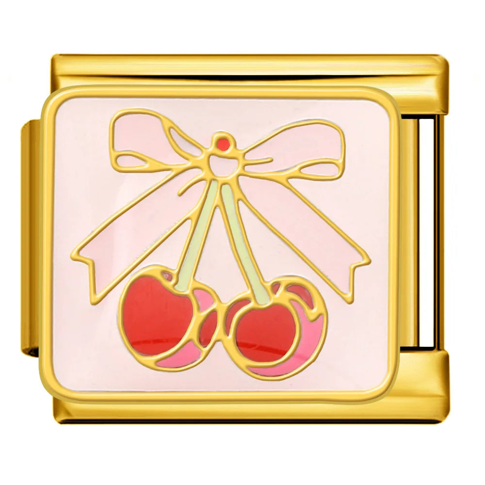 Cherry Italian Charm Link 324