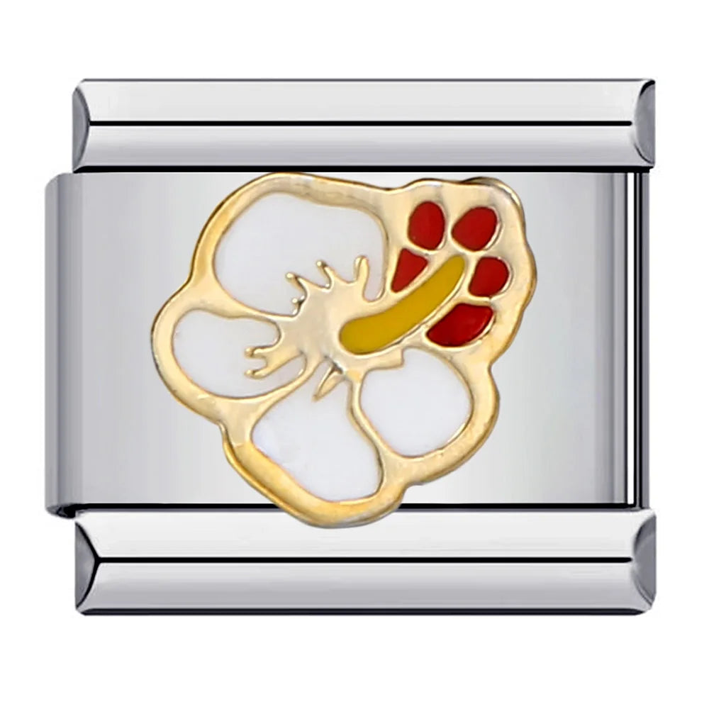Flower Italian Charm Links 141