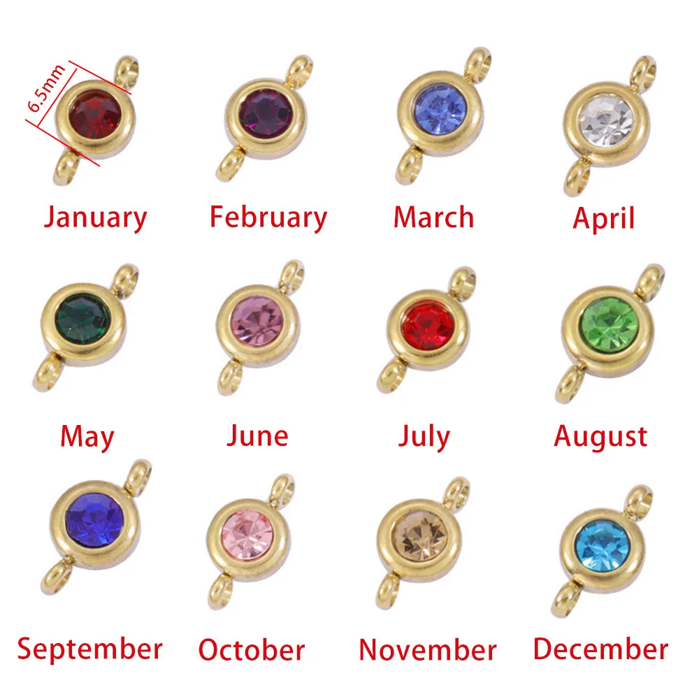 Birthstone Chain Italian Charm 503