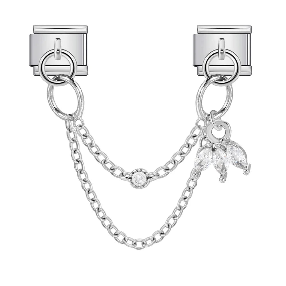 Original Heart Cat Paw Double Chain