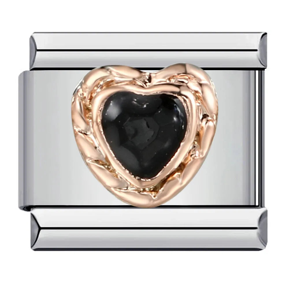 Black Italian Charm Links 318