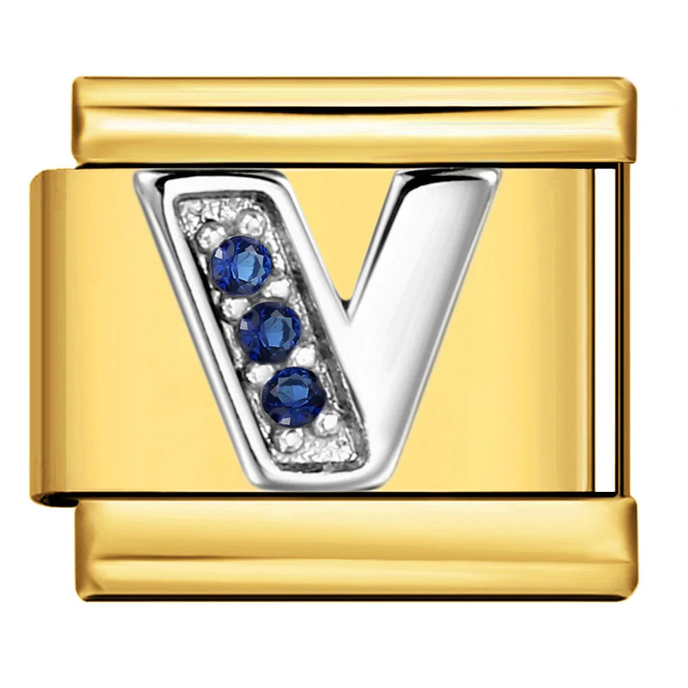Gold Color 26 English Letters 383