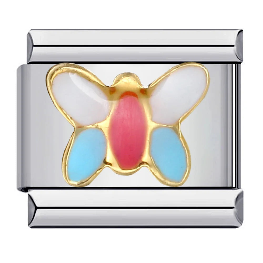 Butterfly Italian Charm Links 076