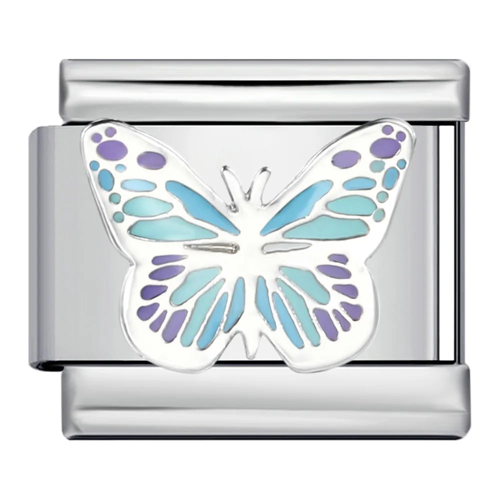Butterfly Italian Charm Links 099