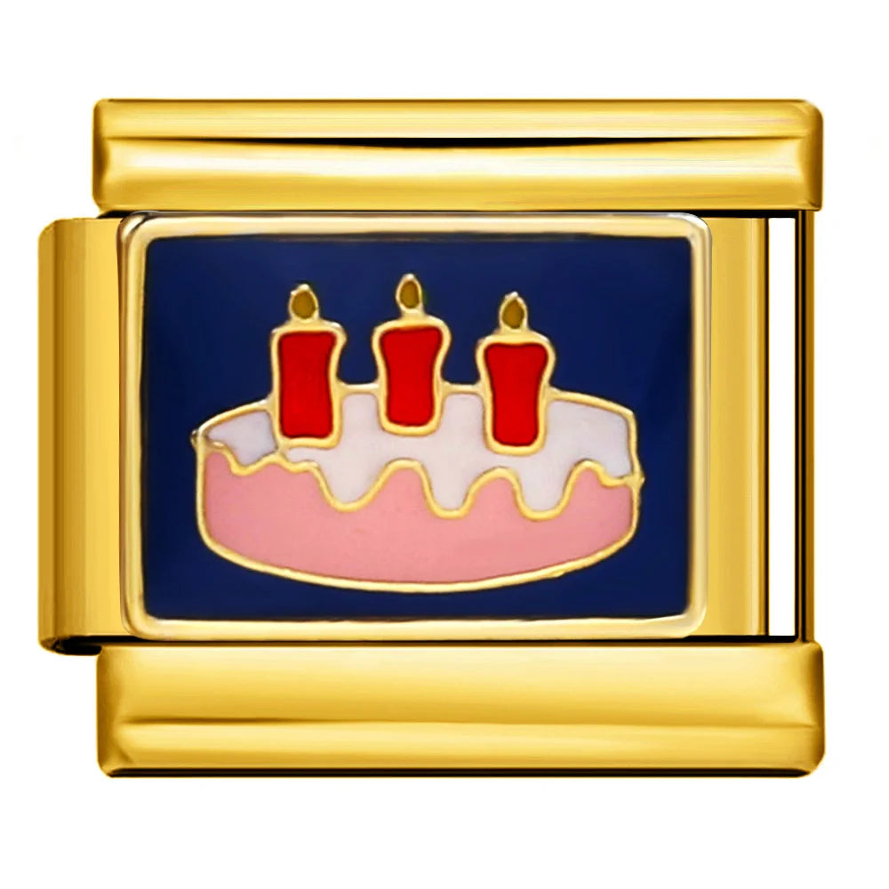 Gold Color Italian Charm 478