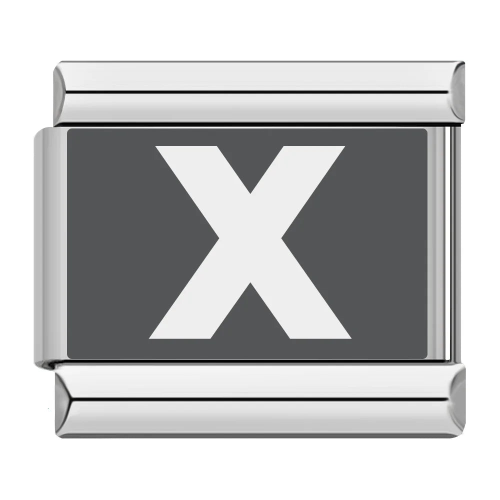 Laser 26 English Letters Charm 028