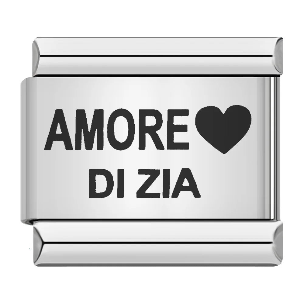 Laser Italian Charm Links 048