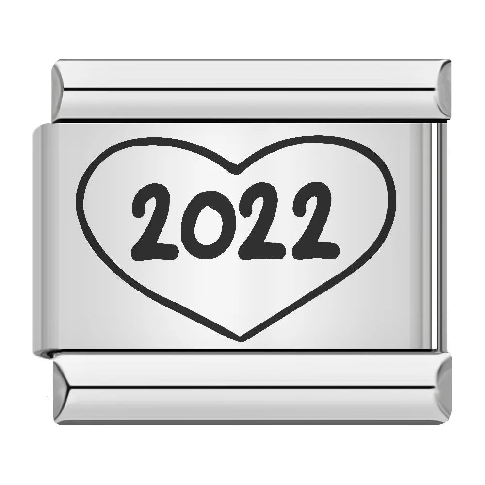 Laser Italian Charm Links 038