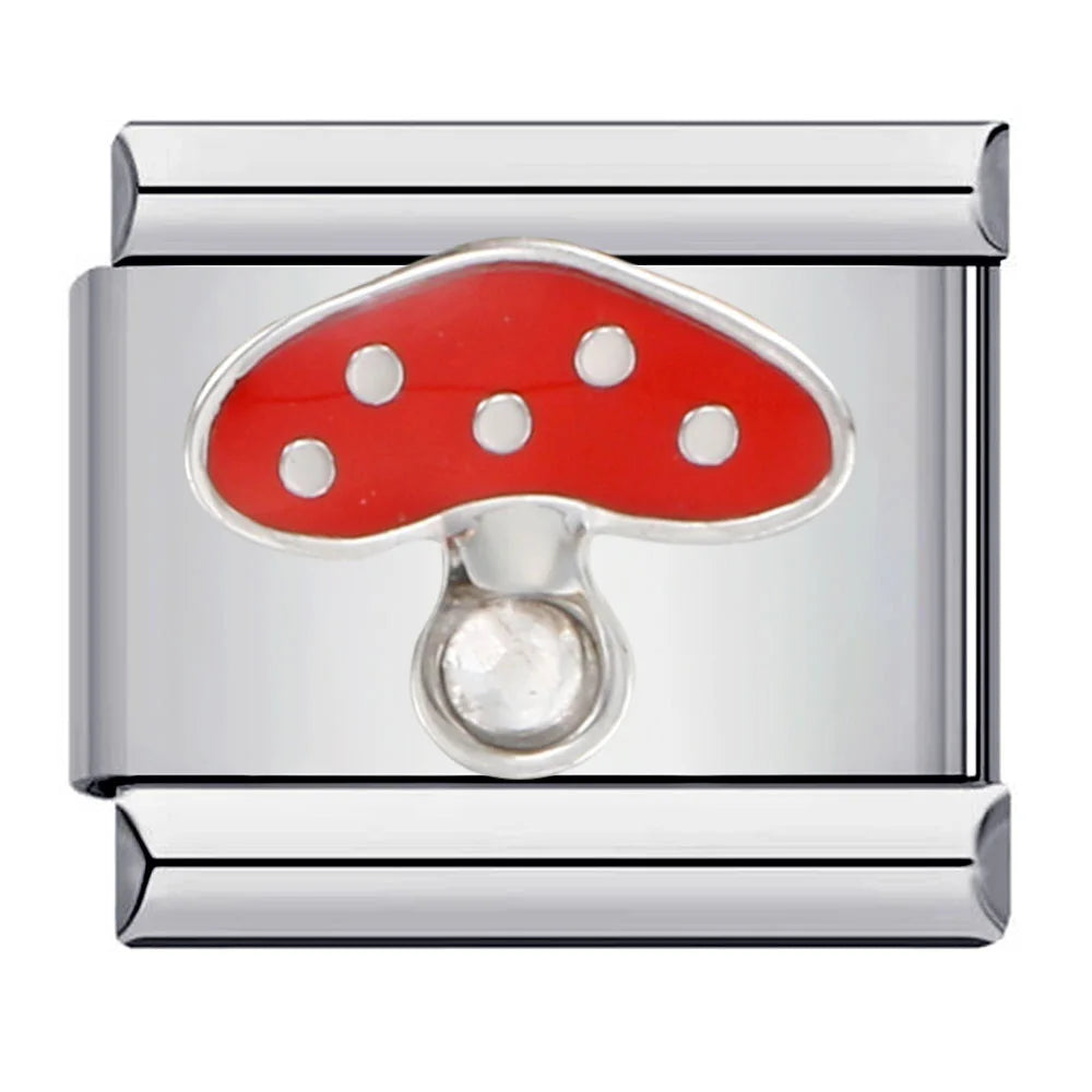 Red Italian Charm Links 394