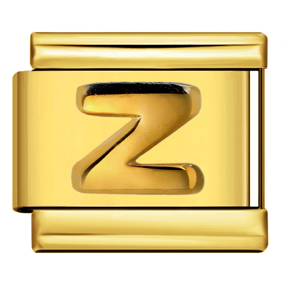 Gold Color 26 English Letters 336