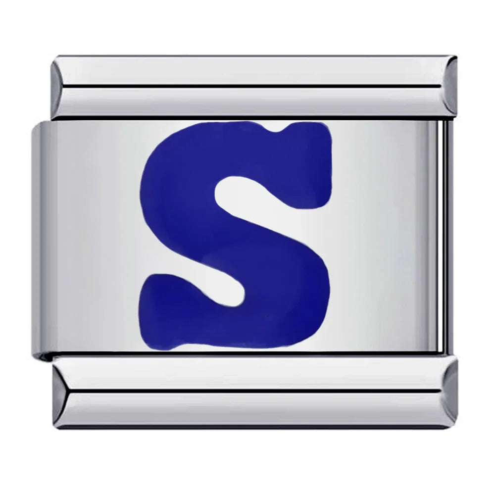 Blue Color 26 English Letters 002