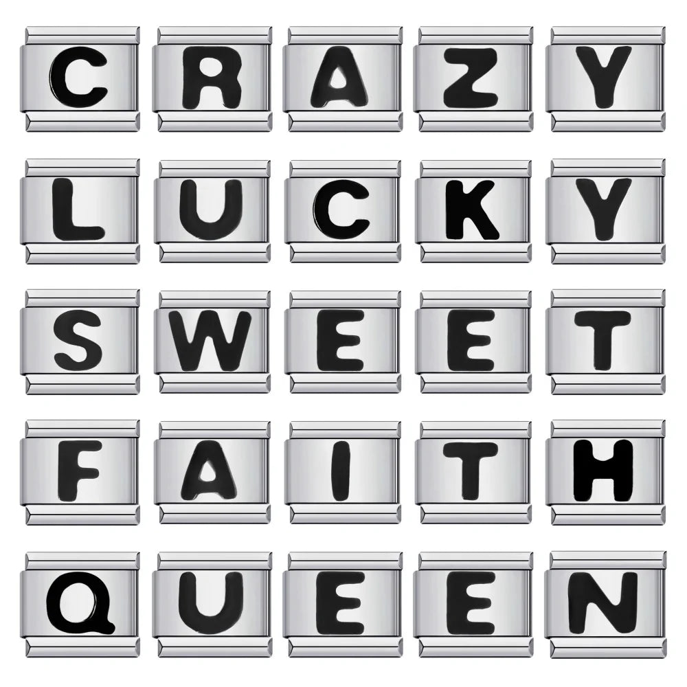 Black Color 26 English Letter 498
