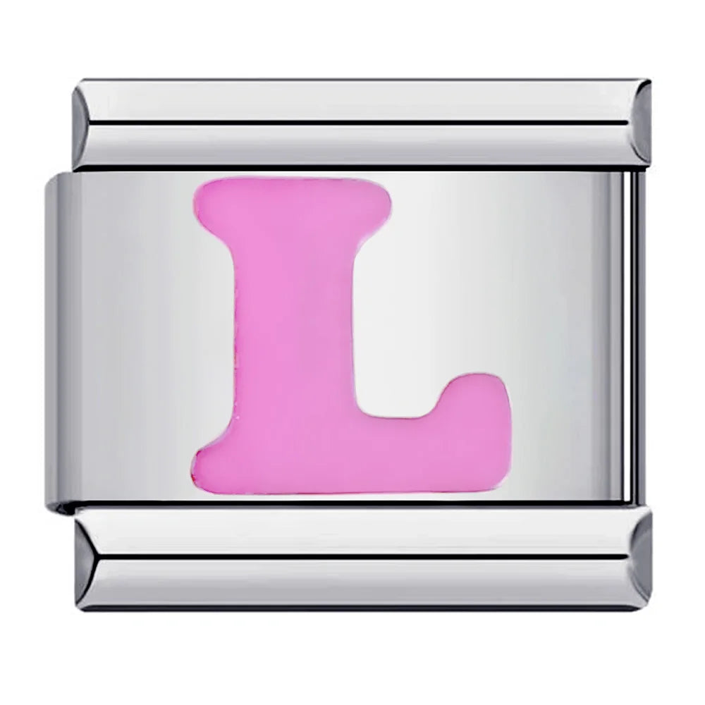 Pink Color 26 English Letters 018