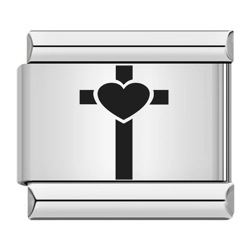 Laser Engrave Italian Charm Links 004