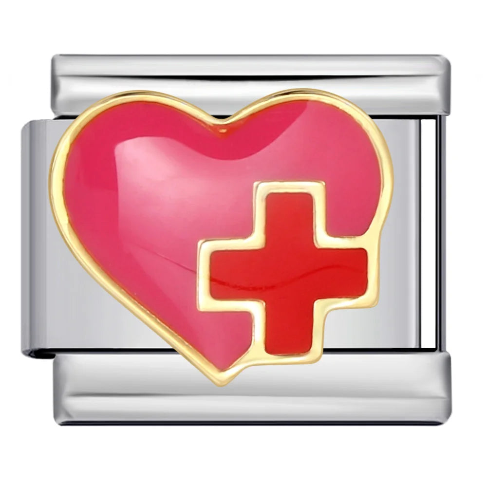 Cross Italian Charm Link 530