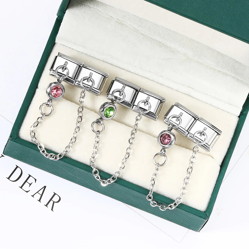 Birthstone Chain Italian Charm 503