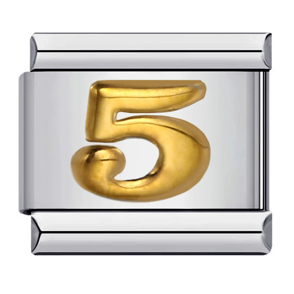 0-9 Number Italian Charm Links 069