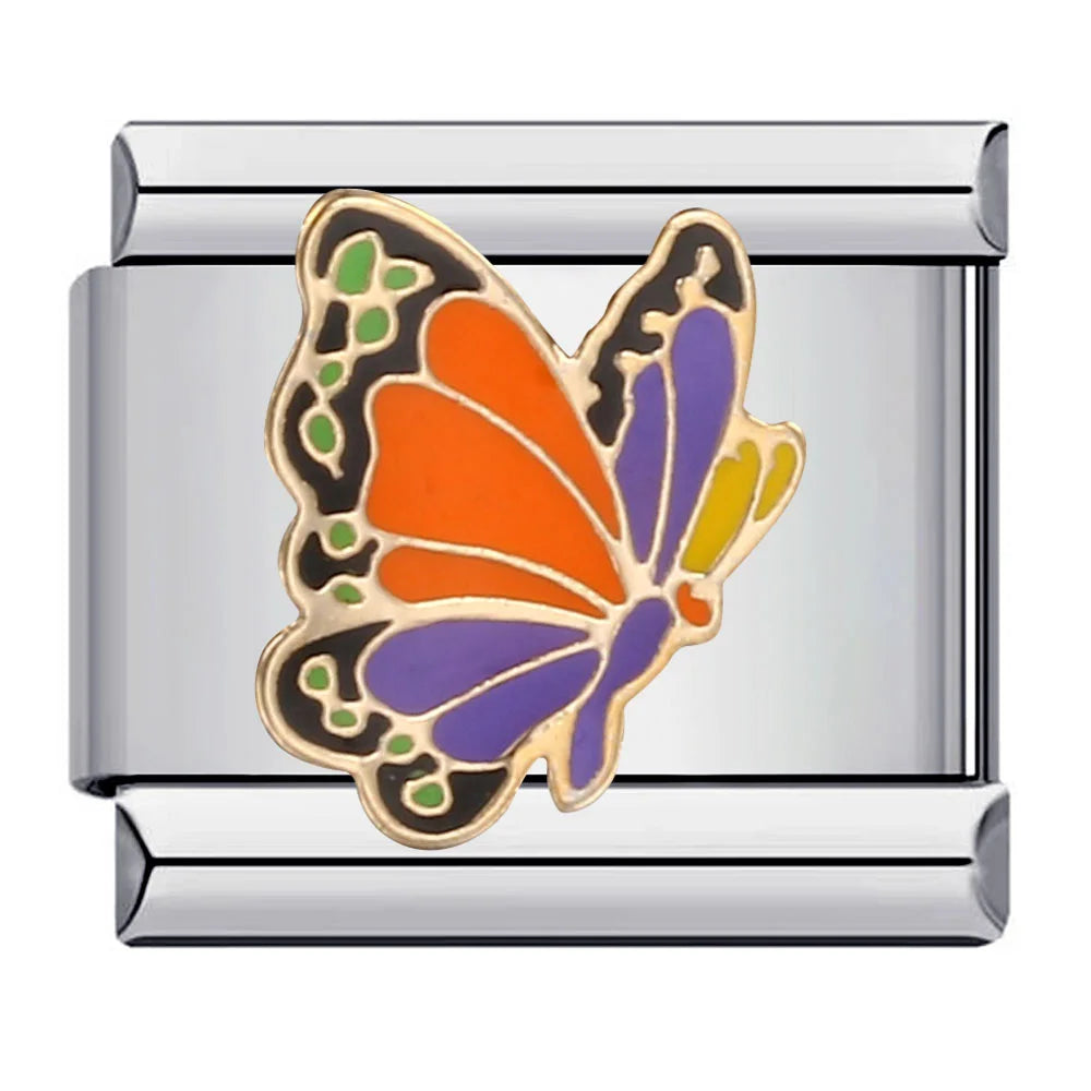 Butterfly Italian Charm Links 099