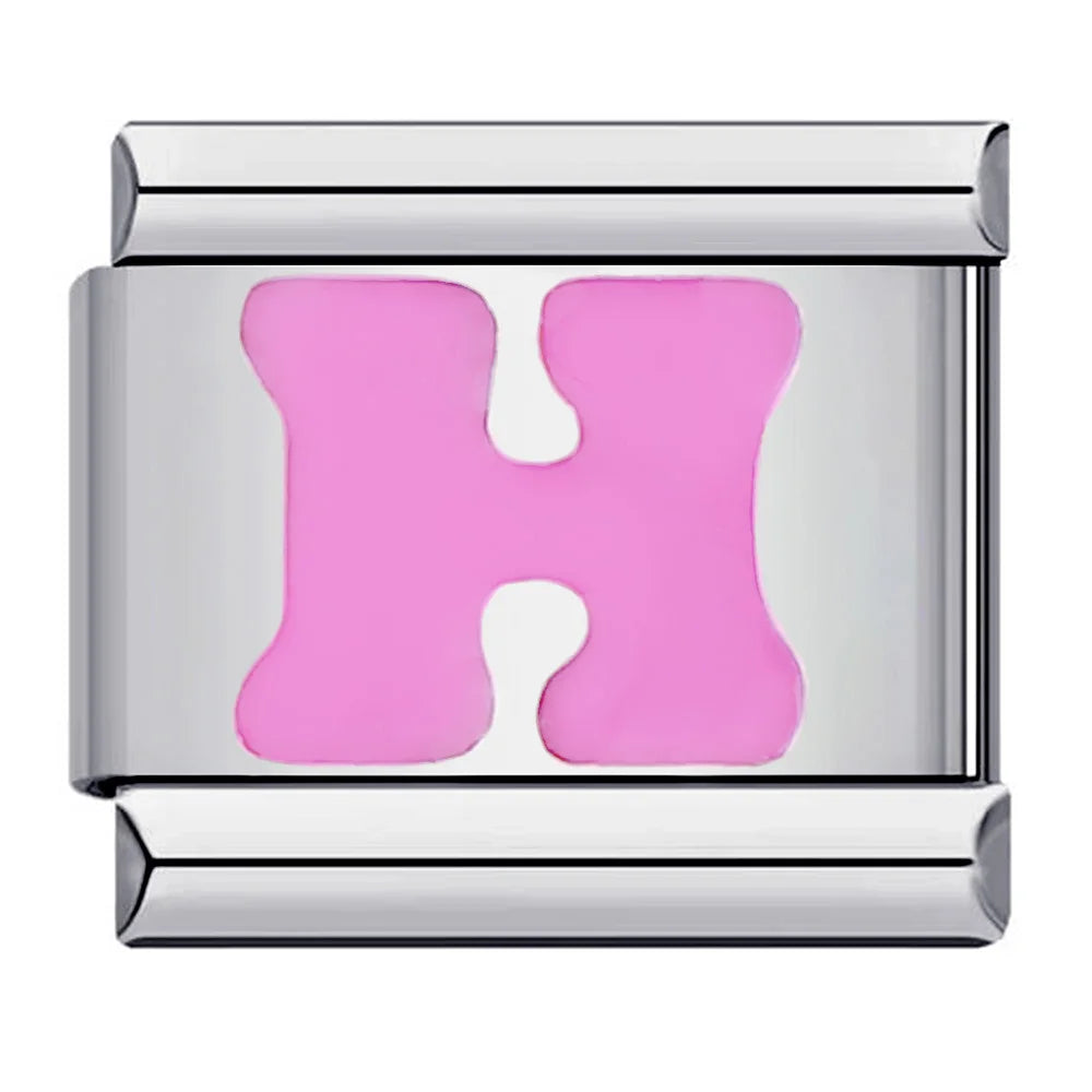 Pink 26 English Letters