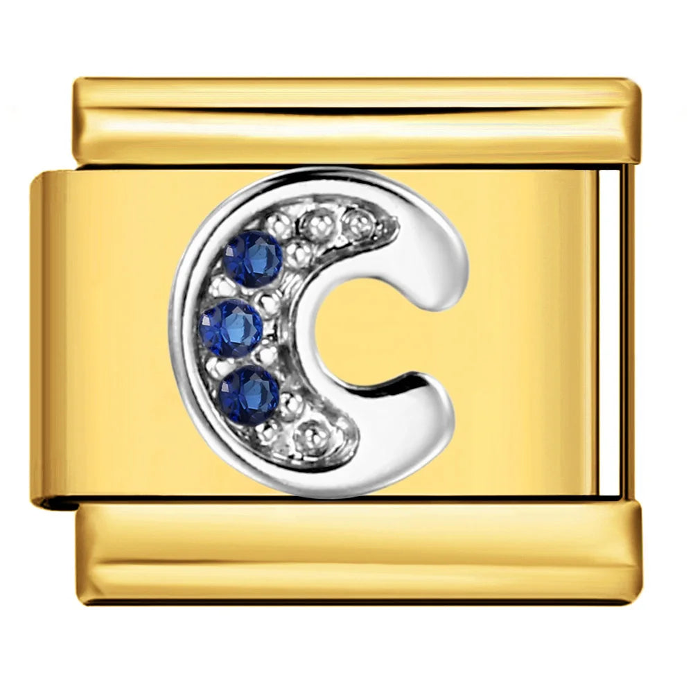 Gold Color 26 English Letters 383