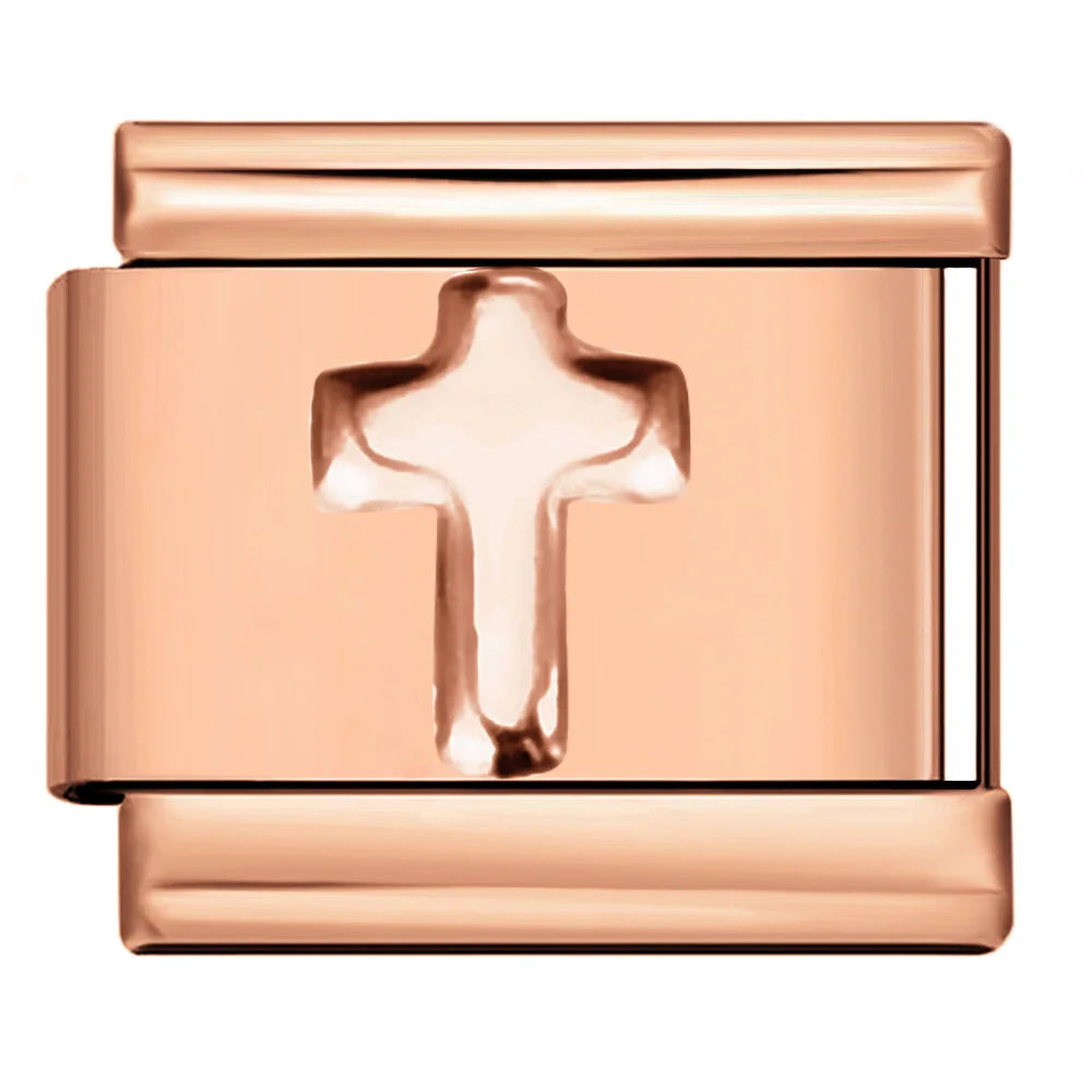 Cross Italian Charm Link 530